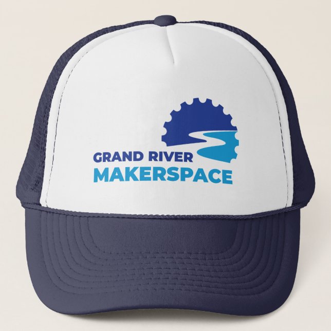Grand River Makerspace Tee Shirt Trucker Hat (Front)