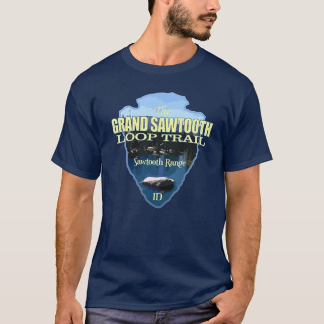 Grand Sawtooth Loop arrowhead Oversized T-Shirt (Front)
