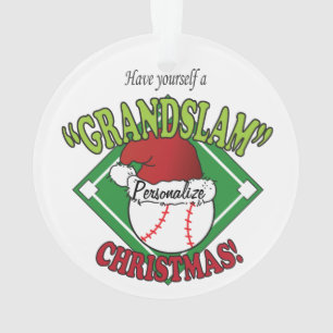 Grand Slam ⚾ Baseball Christmas Ornament
