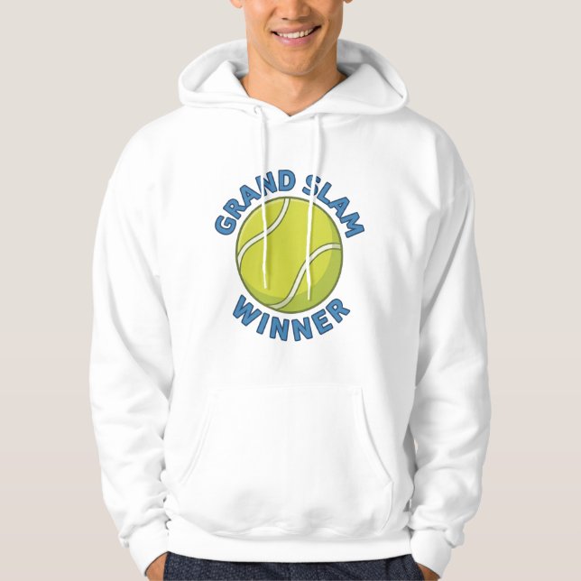 Grand Slam Winner Tennis Ball Sports Champion Hoodie (Front)