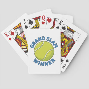 Grand Slam Winner Tennis Ball Sports Champion Playing Cards
