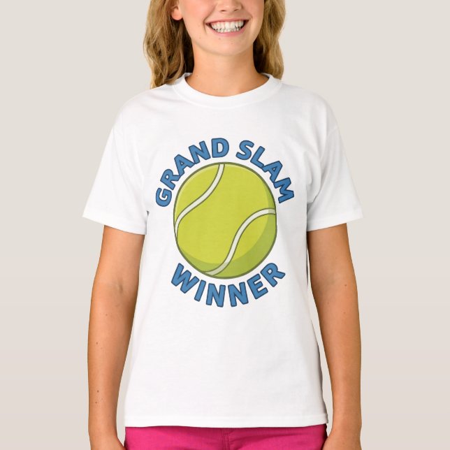 Grand Slam Winner Tennis Ball Sports Champion T-Shirt (Front)