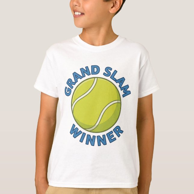 Grand Slam Winner Tennis Ball Sports Champion T-Shirt (Front)