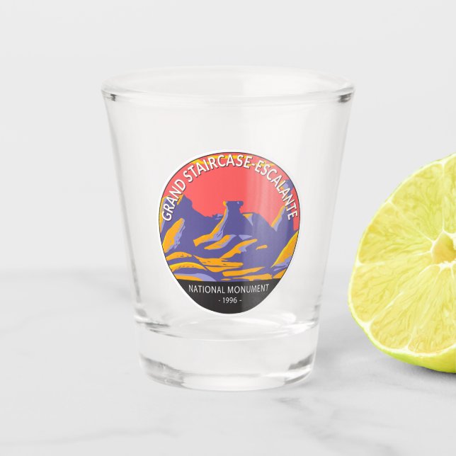 Grand Staircase Escalante National Monument Utah  Shot Glass (Front)