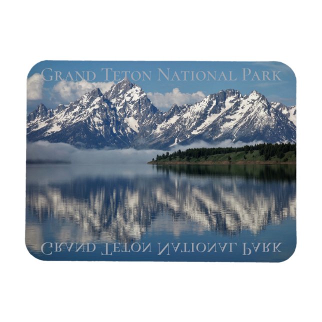 Grand Teton Jackson Lake Reflections Magnet (Horizontal)