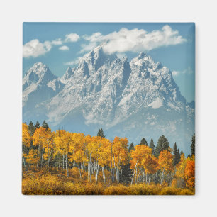 Grand Teton Mountains in the Fall Magnet