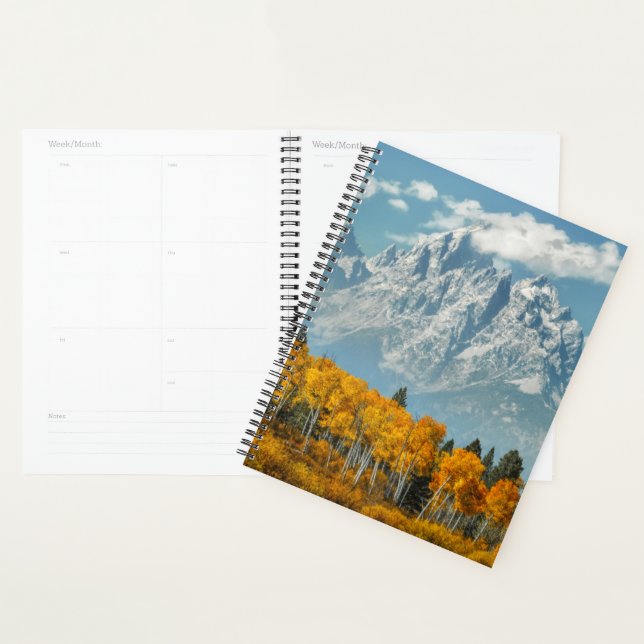 Grand Teton Mountains in the Fall Planner (Display)