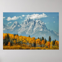 Grand Teton Mountains in the Fall