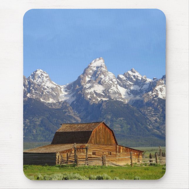 Grand Teton mountains Mouse Pad (Front)