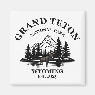 Grand Teton mountains National Park Wyoming Magnet