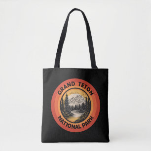 Grand Teton mountains National Park Wyoming Tote Bag