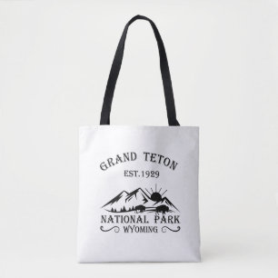 Grand Teton mountains National Park Wyoming Tote Bag