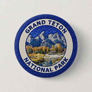 Grand Teton National Park 6 Cm Round Badge