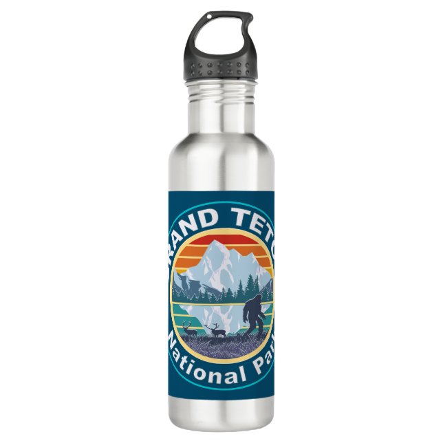 Grand Teton National Park Bigfoot 710 Ml Water Bottle (Front)