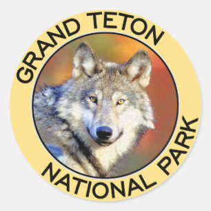 Grand Teton National Park Classic Round Sticker