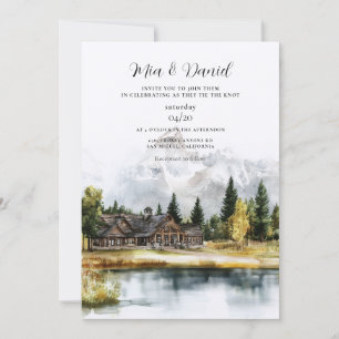 Grand Teton National Park Destination Wedding Invitation