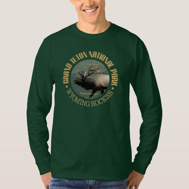 Grand Teton National Park (elk) T-Shirt (Front)
