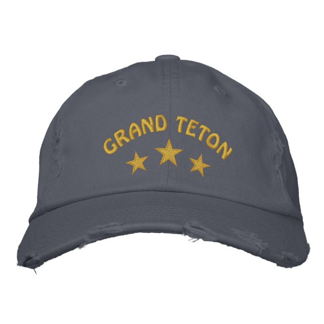 Grand Teton National Park Embroidered Hat (Front)