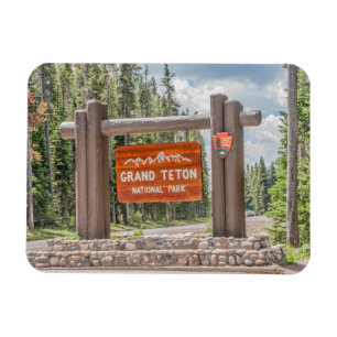 Grand Teton National Park Entrance Sign Magnet