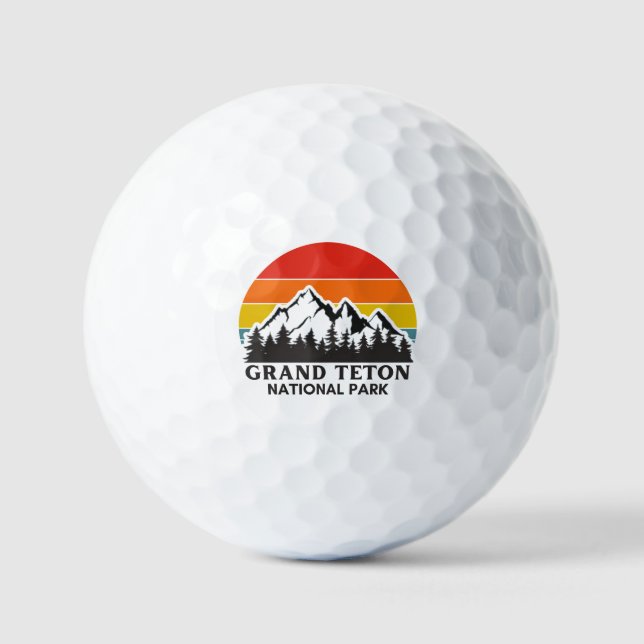 Grand Teton National Park Golf Balls (Front)