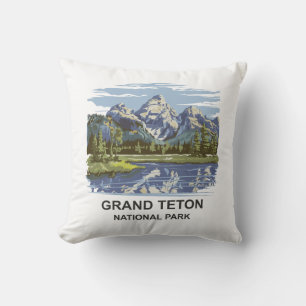 Grand Teton National Park Landscape Cushion