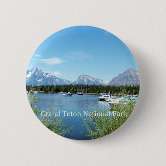 Grand Teton National Park landscape photography. 6 Cm Round Badge