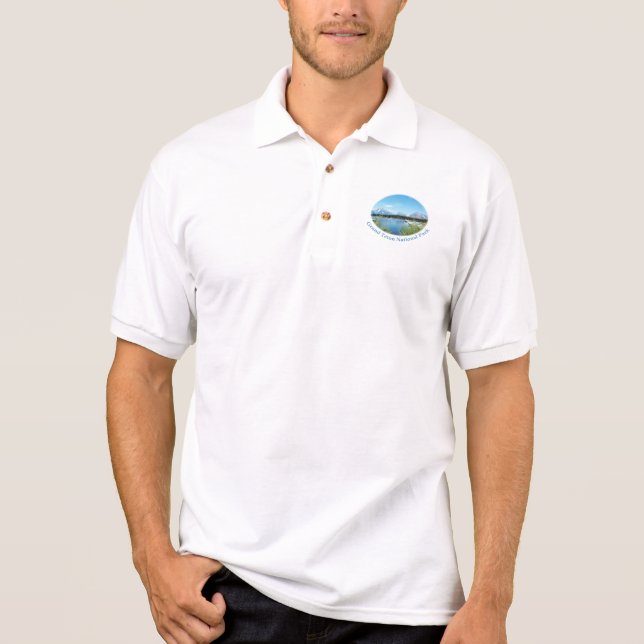 Grand Teton National Park. Landscape picture Polo Shirt (Front)