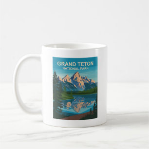 Grand Teton National Park Landscape Travel Art Coffee Mug