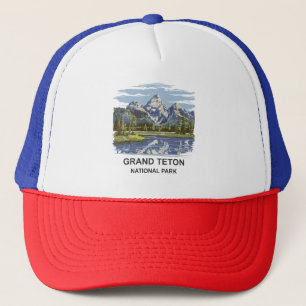 Grand Teton National Park Landscape Trucker Hat