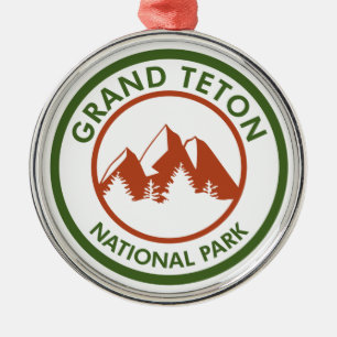 Grand Teton National Park Metal Tree Decoration