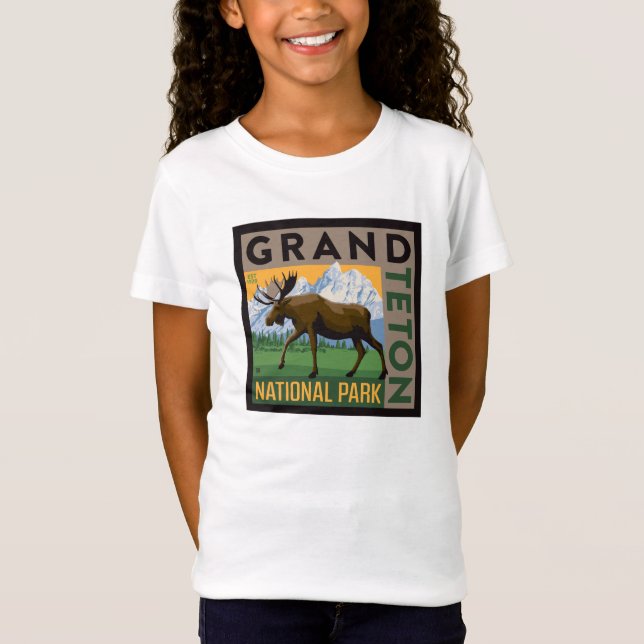 Grand Teton National Park Moose T-Shirt (Front)
