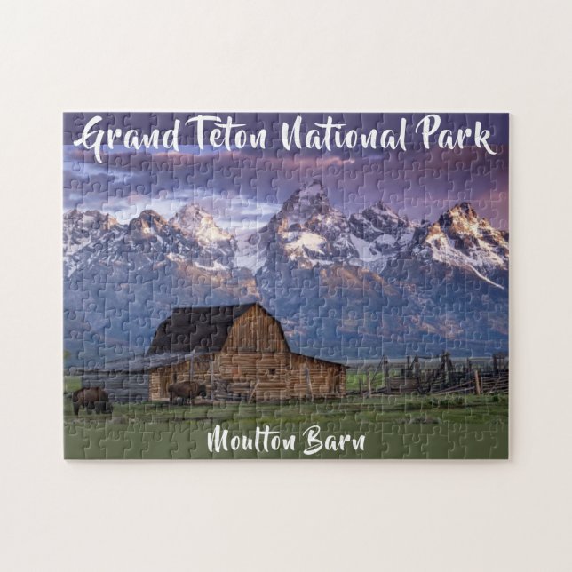 Grand Teton National Park Moulton Barn Photo  Jigsaw Puzzle (Horizontal)