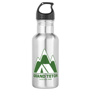 Grand Teton National Park Mountains Camping 532 Ml Water Bottle