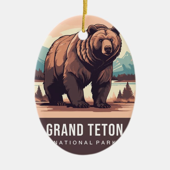 GRAND TETON NATIONAL PARK ORNAMENT (Front)