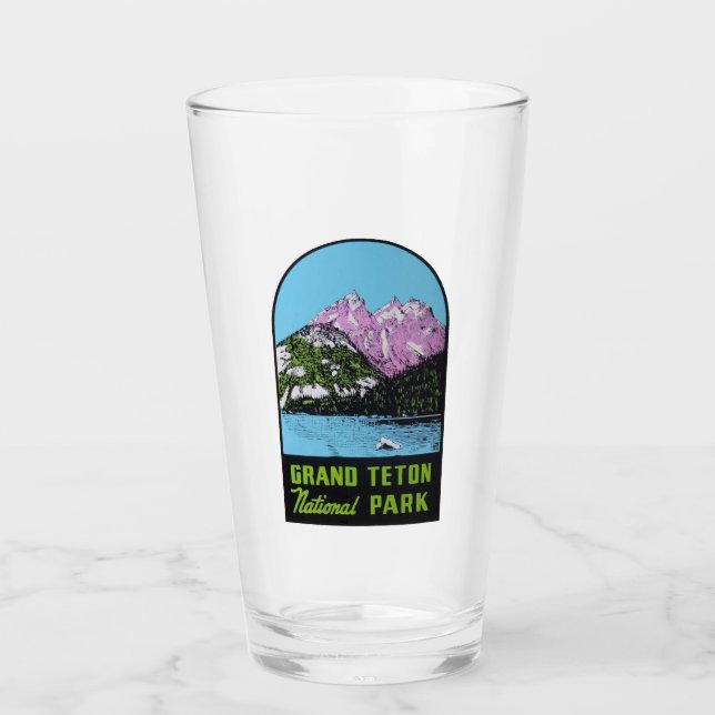 Grand Teton National Park - Pint Glass (Front)