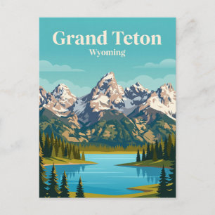 Grand Teton National Park USA Postcard