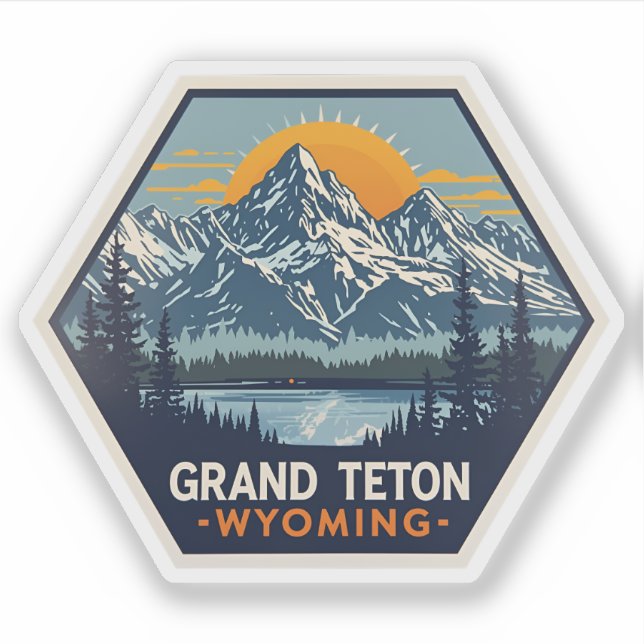 Grand Teton National Park Utah Vintage Travel (Front)