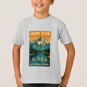 Grand Teton National Park Vintage Badge T-Shirt
