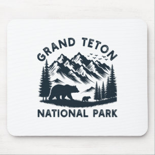 Grand Teton National Park Wyoming Bear Hiking Moun Mouse Pad
