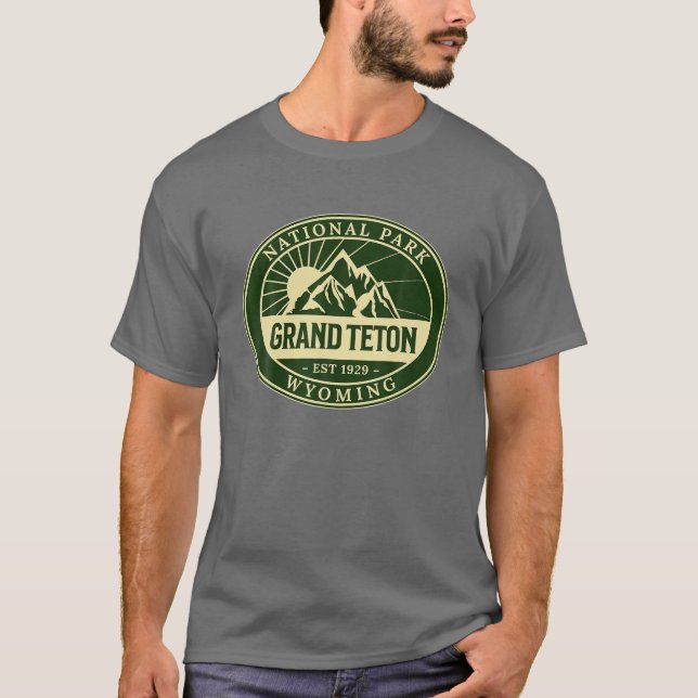 Grand Teton National Park Wyoming Hike Outdoors T-Shirt (Front)