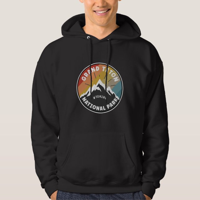 Grand Teton National Park Wyoming Hoodie (Front)