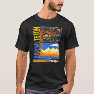 Grand Teton National Park Wyoming Mountain Hiking  T-Shirt