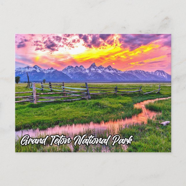 Grand Teton National Park, Wyoming Postcard (Front)