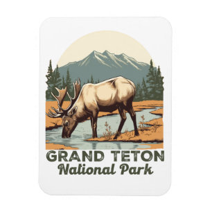 Grand Teton National Park Wyoming Travel  Magnet