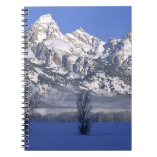 GRAND TETON NATIONAL PARK, WYOMING. USA. Fog & Spiral Notebook