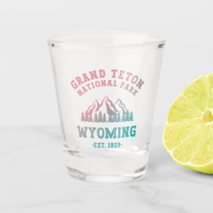Grand Teton National Park Wyoming USA Gradient Shot Glass