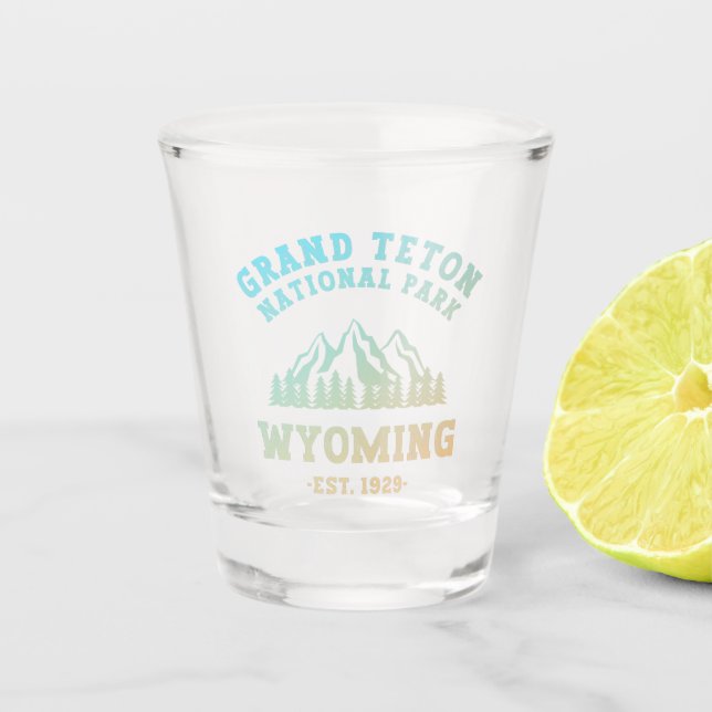 Grand Teton National Park Wyoming USA  Shot Glass (Front)