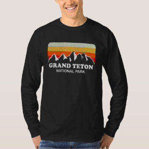 Grand Teton National Park Wyoming Vacation Retro T-Shirt