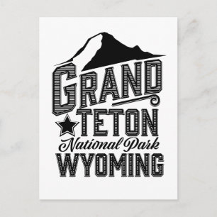 Grand Teton National Park, Wyoming Vintage poster Postcard