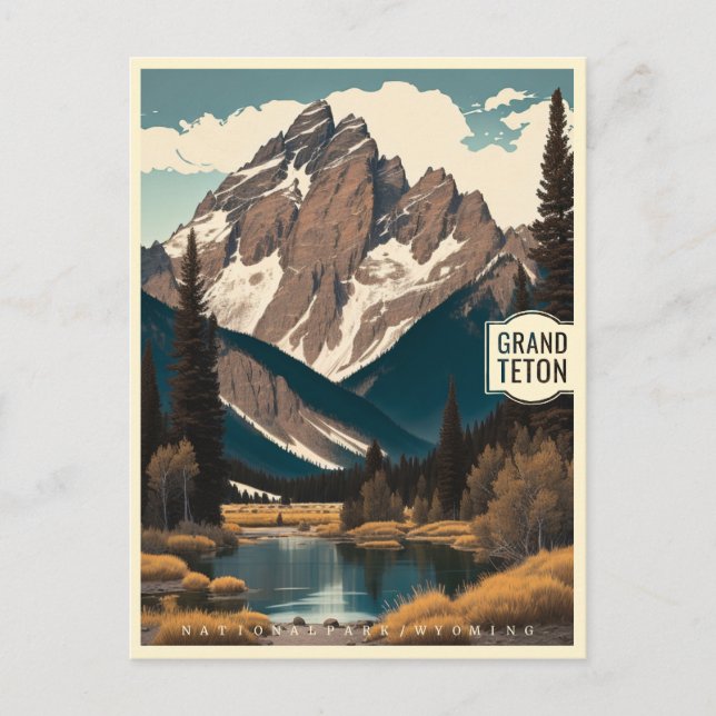 Grand Teton National Postcard (Front)